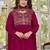 Burgundy color smart graceful kurta set for trendy girlie looks