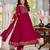 Burgundy color smart graceful kurta set for trendy girlie looks