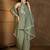 Pista color smart graceful kurta set for trendy girlie looks