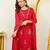Red color smart graceful kurta set for trendy girlie looks