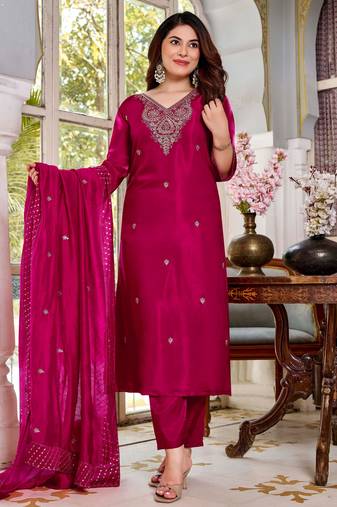 Pink color smart graceful kurta set for trendy girlie looks