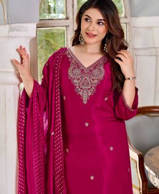 Pink color smart graceful kurta set for trendy girlie looks 3