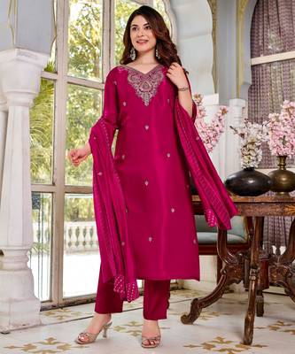 Pink color smart graceful kurta set for trendy girlie looks 4
