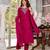 Pink color smart graceful kurta set for trendy girlie looks