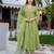 Pista color smart graceful kurta set for trendy girlie looks