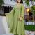 Pista color smart graceful kurta set for trendy girlie looks