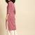 Women red & white striped kurta