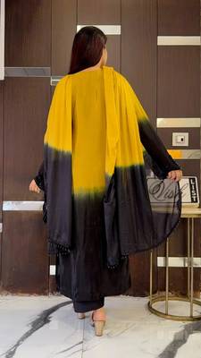 Yellow color smart graceful kurta set for trendy girlie looks 2