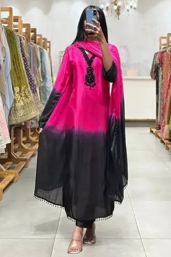 Pink color smart graceful kurta set for trendy girlie looks