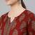 Women maroon & rosewood ethnic motifs printed kurta