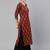 Women maroon & rosewood ethnic motifs printed kurta