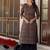 Women multicoloured & bracken ethnic motifs printed keyhole neck chikankari kurta