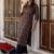 Women multicoloured & bracken ethnic motifs printed keyhole neck chikankari kurta