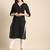Women woven design striped straight kurta