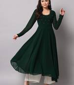 Women indie prints georgette anarkali kurta