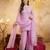 Pink color smart crunchy fabric designer graceful partywear suit for trendy girlie looks