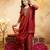 Rust color smart crunchy fabric designer graceful partywear suit for trendy girlie looks