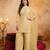 Yellow color smart crunchy fabric designer graceful partywear suit for trendy girlie looks