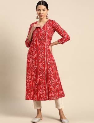 Bandhani printed kurta 3