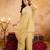Yellow color smart crunchy fabric designer graceful partywear suit for trendy girlie looks
