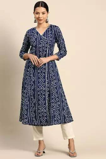 Bandhani printed kurta