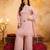 Pink color smart crunchy fabric designer graceful partywear suit for trendy girlie looks