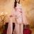 Pink color smart crunchy fabric designer graceful partywear suit for trendy girlie looks