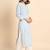 Floral embroidered thread work straight kurta