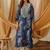 Abstract printed straight kurta