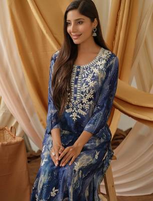 Abstract printed straight kurta 2
