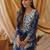 Abstract printed straight kurta