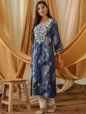 Abstract printed straight kurta 3