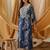 Abstract printed straight kurta