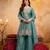 Blue color smart fendy fabric designer graceful partywear suit for trendy girlie looks