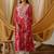 Abstract printed and embroidered straight kurta