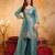 Blue color smart fendy fabric designer graceful partywear suit for trendy girlie looks