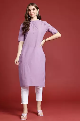 Women cotton straight kurta