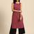 Women ethnic motifs printed kantha work dobby kurta