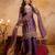 Purple color smart fendy fabric designer graceful partywear suit for trendy girlie looks