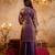 Purple color smart fendy fabric designer graceful partywear suit for trendy girlie looks