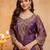 Purple color smart fendy fabric designer graceful partywear suit for trendy girlie looks