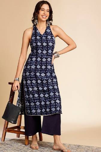 Geometric printed kurta