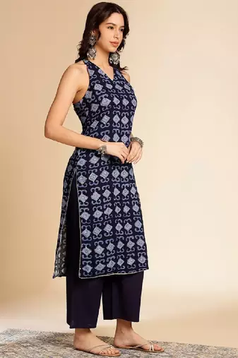 Geometric printed kurta