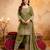 Mahendi color smart crunchy fabric designer graceful partywear suit for trendy girlie looks