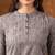 Grey abstract printed mandarin collar cotton kurta