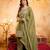 Mahendi color smart crunchy fabric designer graceful partywear suit for trendy girlie looks