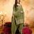 Mahendi color smart crunchy fabric designer graceful partywear suit for trendy girlie looks