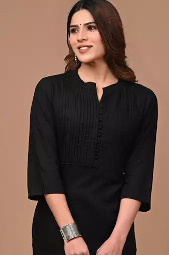 Yoke design straight kurta