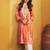 Sonam orange mulmul chikankari kurta