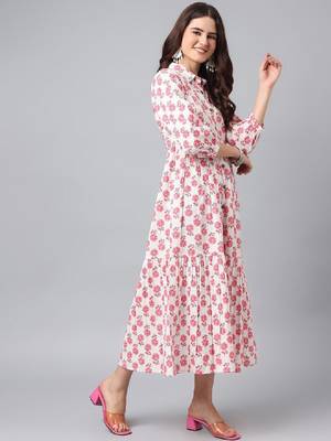 Women floral printed a-line kurta 3